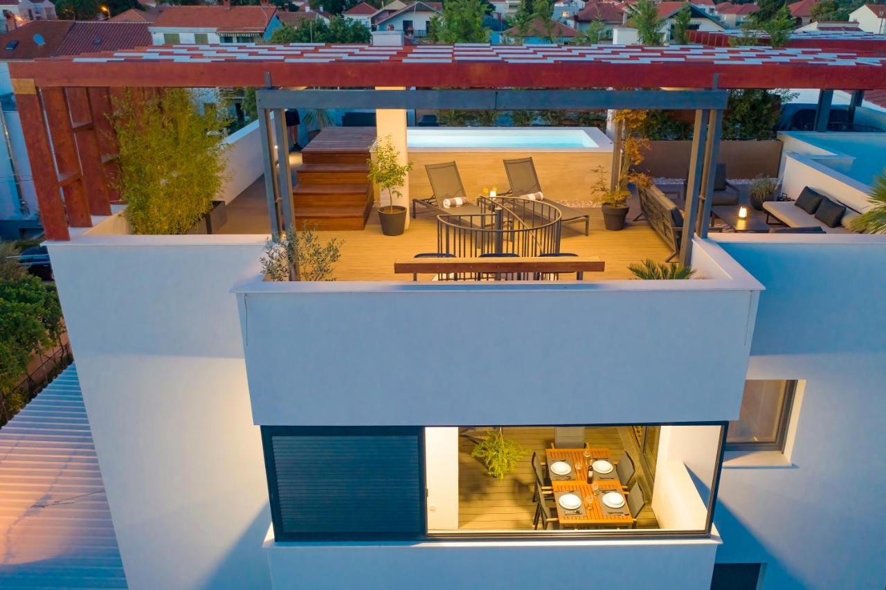 Penthouse Diem - Private Pool With Sea View Zadar Eksteriør bilde