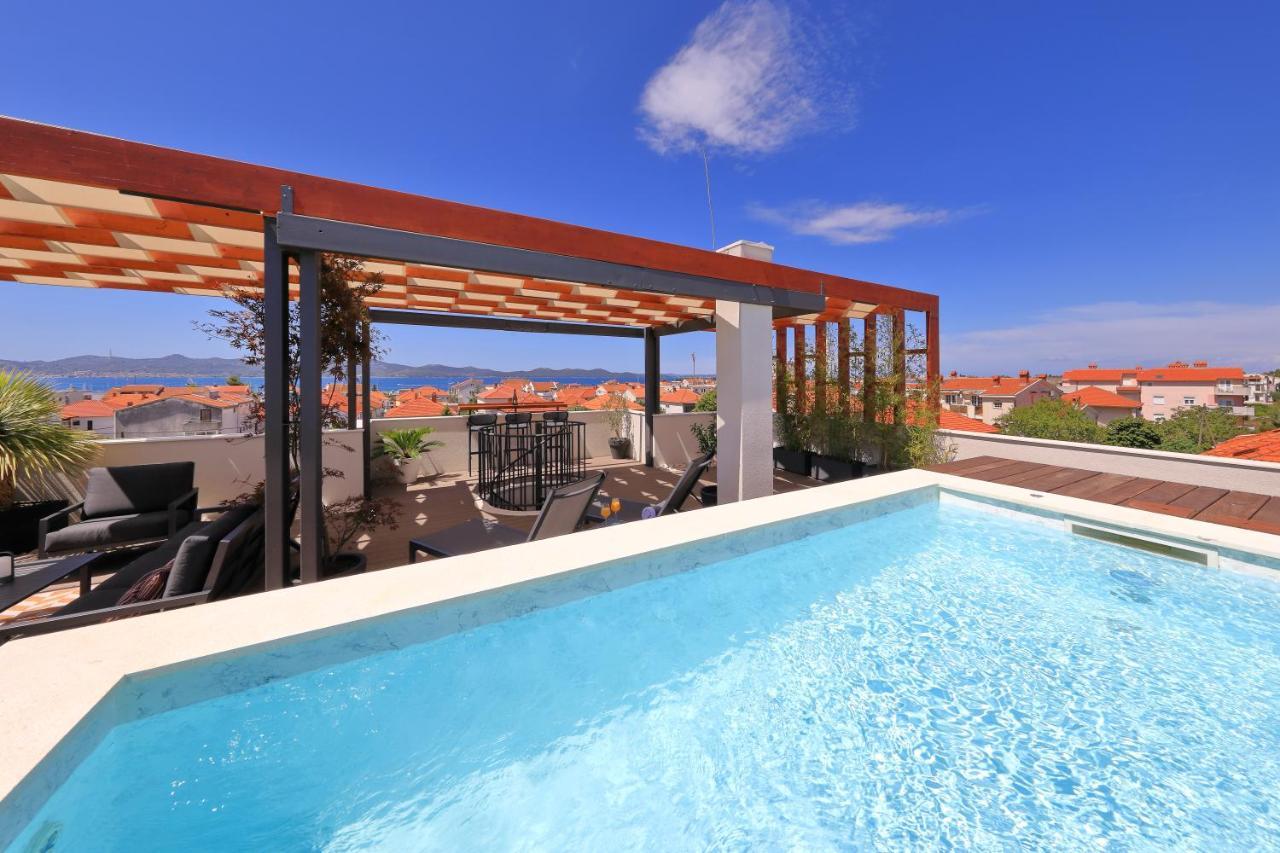 Penthouse Diem - Private Pool With Sea View Zadar Eksteriør bilde