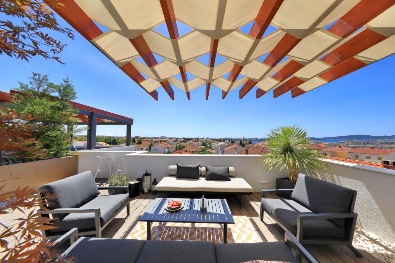 Penthouse Diem - Private Pool With Sea View Zadar Eksteriør bilde