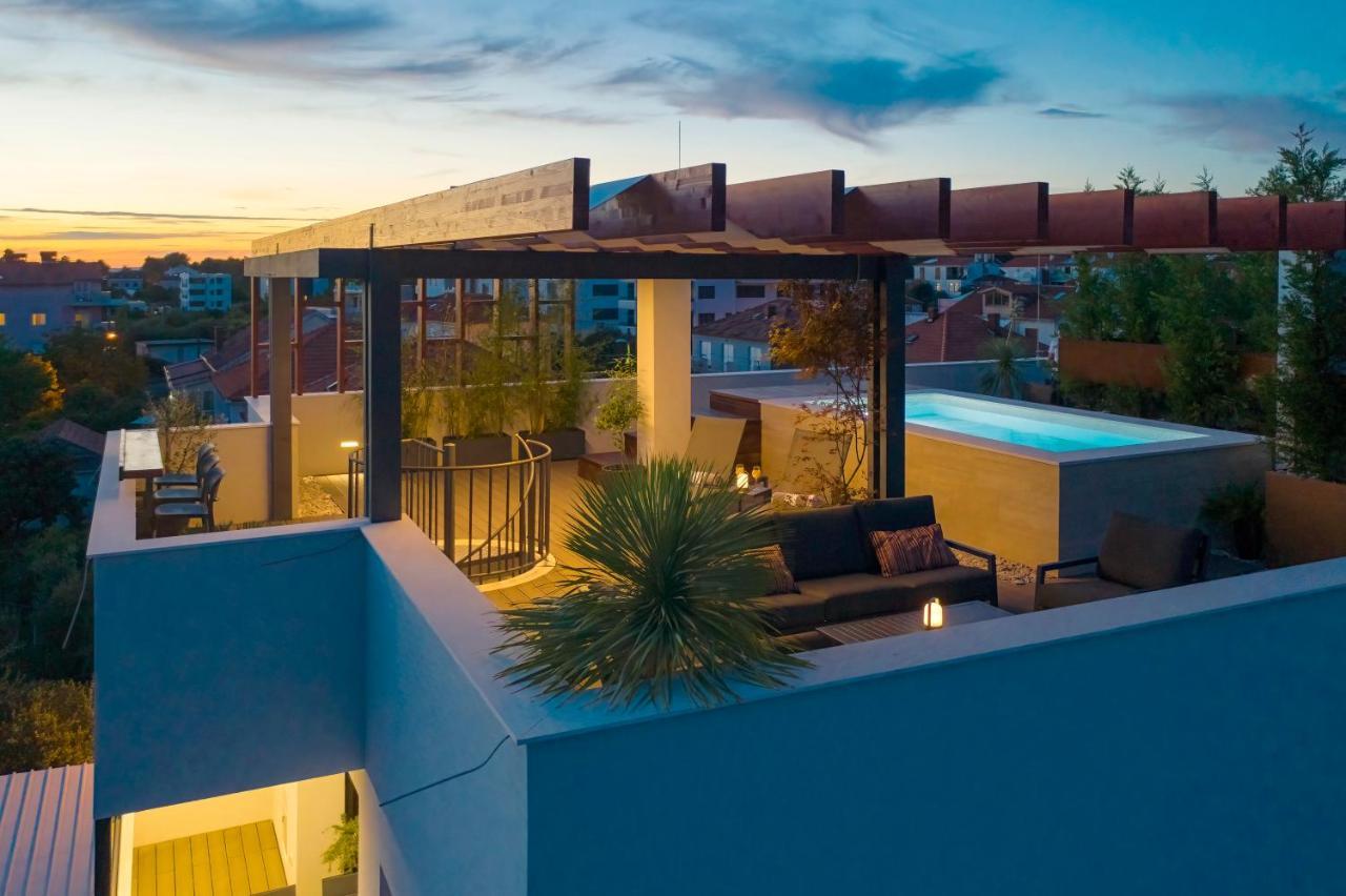 Penthouse Diem - Private Pool With Sea View Zadar Eksteriør bilde