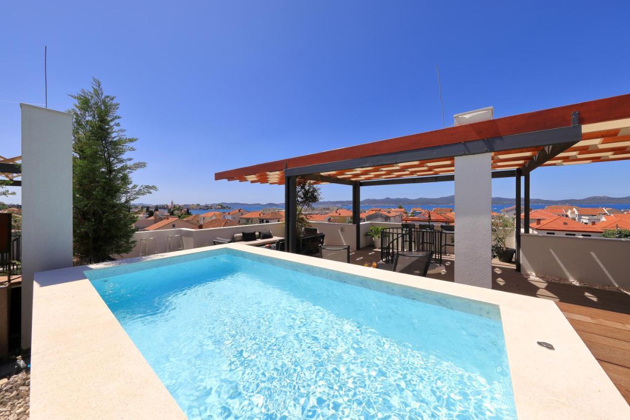 Penthouse Diem - Private Pool With Sea View Zadar Eksteriør bilde