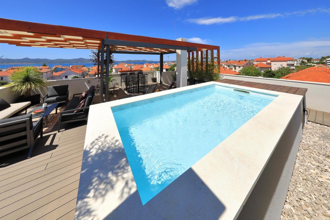 Penthouse Diem - Private Pool With Sea View Zadar Eksteriør bilde