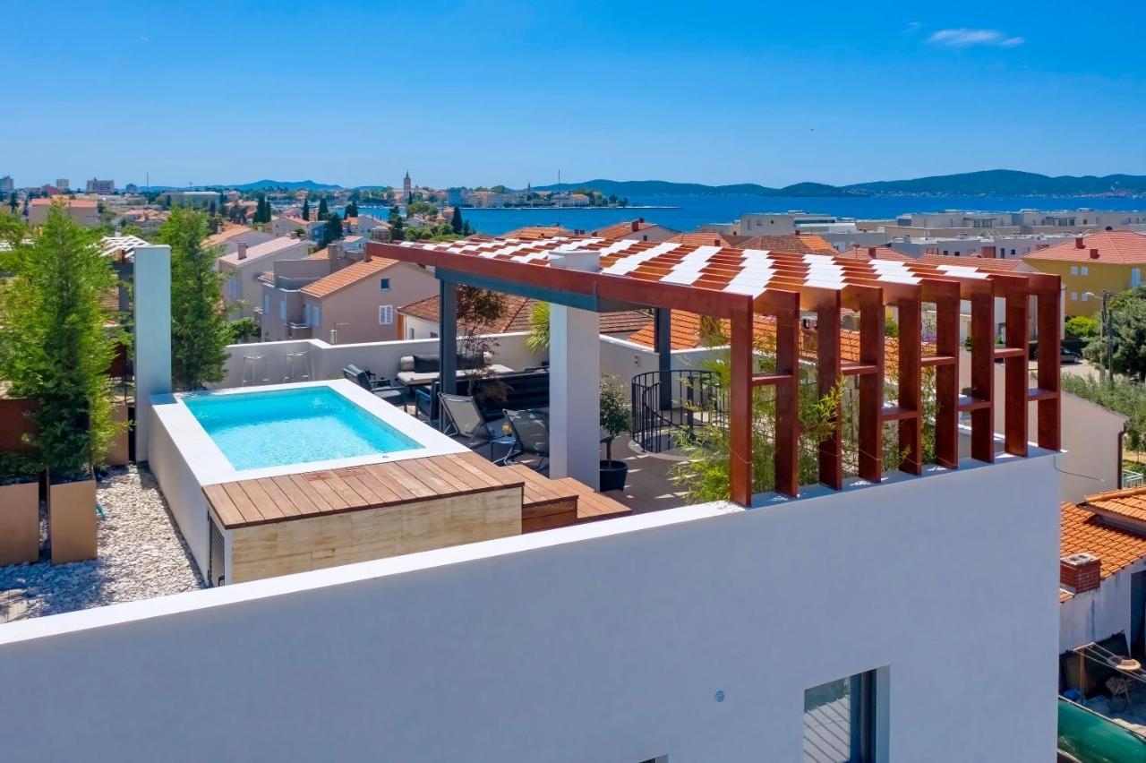 Penthouse Diem - Private Pool With Sea View Zadar Eksteriør bilde