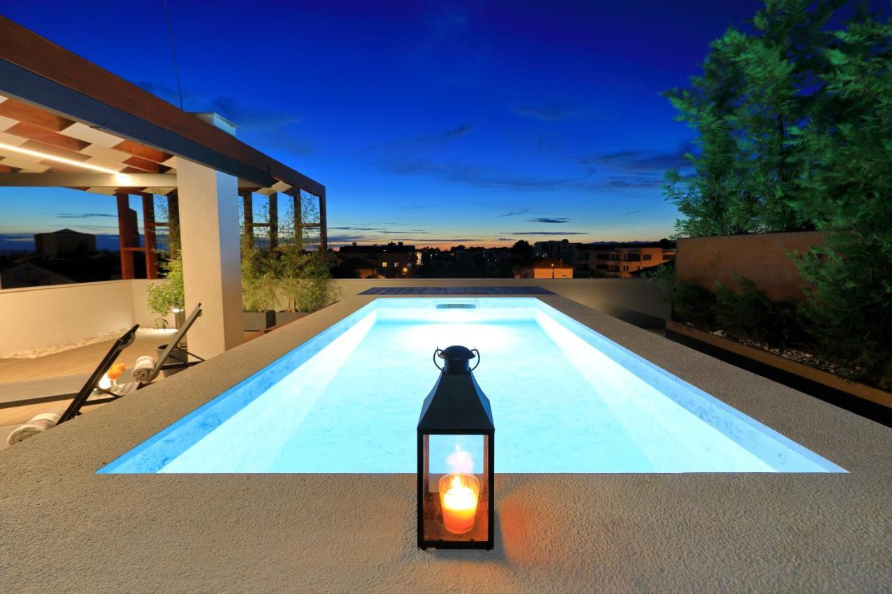 Penthouse Diem - Private Pool With Sea View Zadar Eksteriør bilde